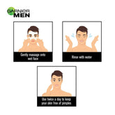 garnier men power fairness face wash and shave foam